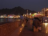 
Mutrah is especially beautiful at night with the lights reflecting off the water and the white facades of the old merchants' houses that front the promenade.
